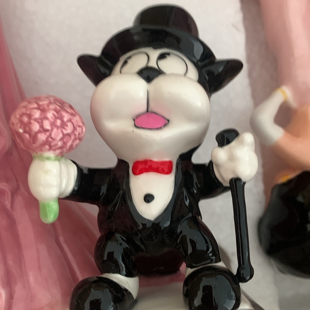 1995 Vintage Betty Boop And Bimbo The Cat Cartoon Character Bookends NEW MINT - Picture 4 of 9